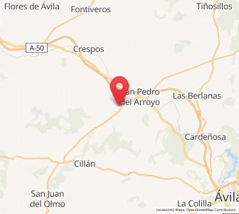 Map of Santo Tomé de Zabarcos, Castille and León