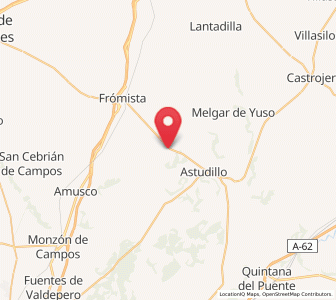 Map of Santoyo, Castille and León
