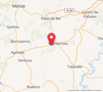 Map of Senande, Galicia