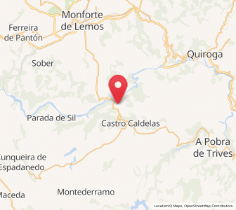 Map of Sequeiros, Galicia