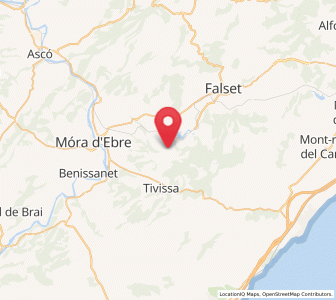 Map of Serra de Almós, Catalonia