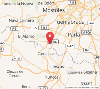 Map of Serranillos del Valle, Madrid