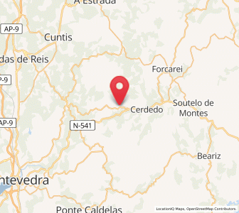 Map of Serrapio, Galicia
