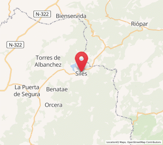 Map of Siles, Andalusia