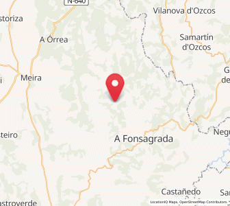 Map of Silvachá, Galicia