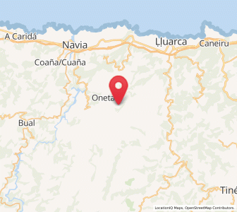Map of Siñeriz, Asturias