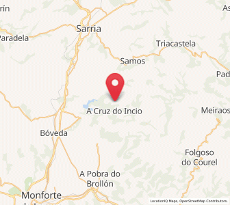Map of Sirgueiros, Galicia