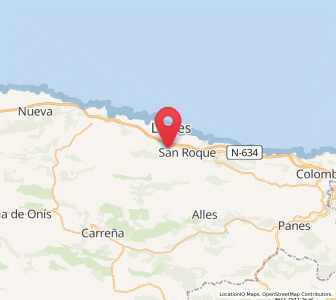 Map of Soberrón, Asturias