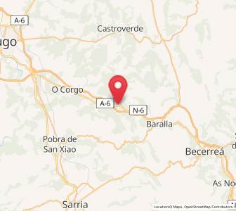 Map of Sobrado, Galicia