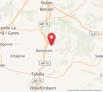 Map of Solchaga, Navarre
