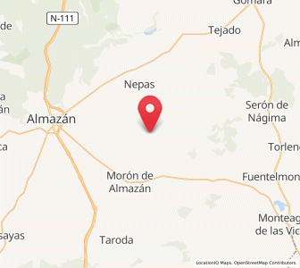 Map of Soliedra, Castille and León