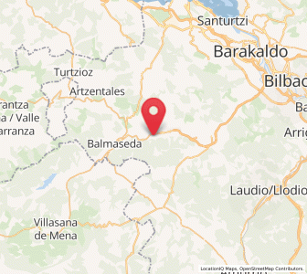 Map of Sollano, Basque Country