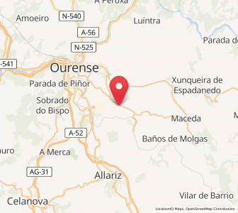 Map of Solveira, Galicia