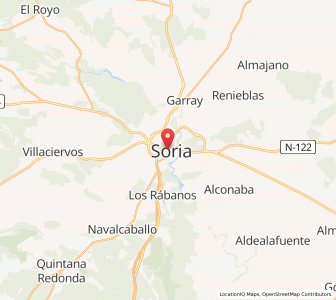 Map of Soria, Castille and León