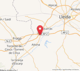 Map of Soses, Catalonia