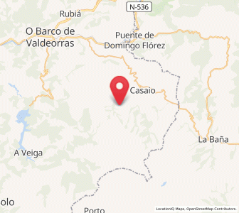 Map of Soutadoiro, Galicia