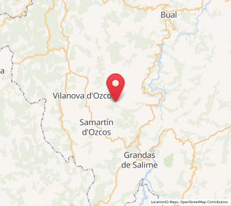 Map of Soutelo, Asturias