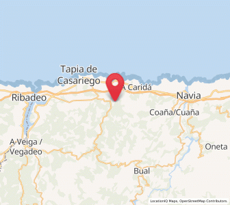 Map of Sueiro, Asturias
