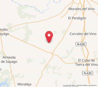 Map of Tamame, Castille and León