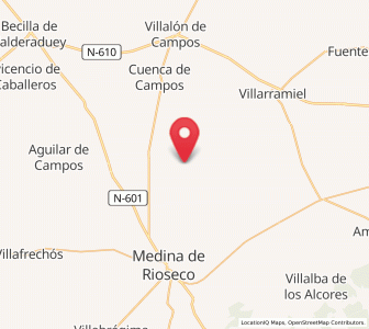 Map of Tamariz de Campos, Castille and León