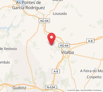 Map of Tardad, Galicia