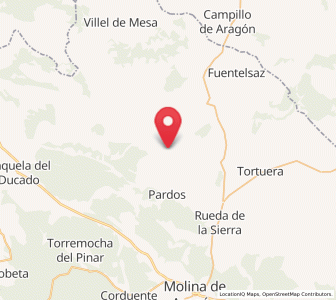 Map of Tartanedo, Castille-La Mancha