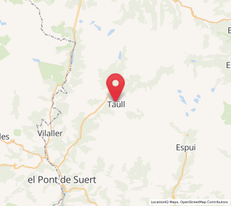 Map of Taüll, Catalonia