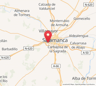 Map of Tejares, Castille and León