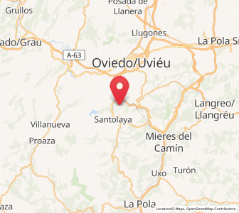 Map of Teyego, Asturias