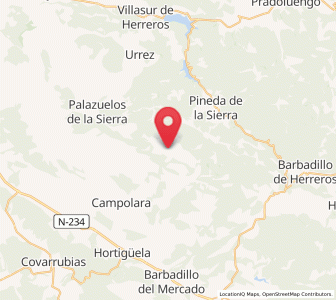 Map of Tinieblas, Castille and León