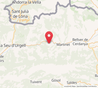 Map of Toloriu, Catalonia