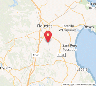 Map of Tonyà, Catalonia