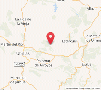 Map of Torre de las Arcas, Aragon