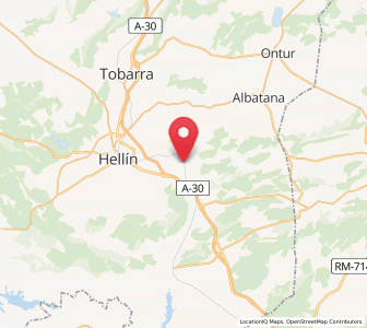 Map of Torre Uchea, Castille-La Mancha