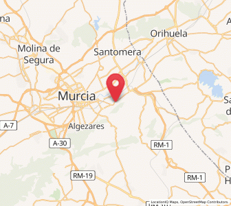 Map of Torreagüera, Murcia