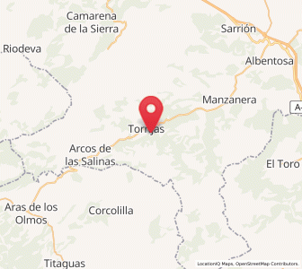Map of Torrijas, Aragon
