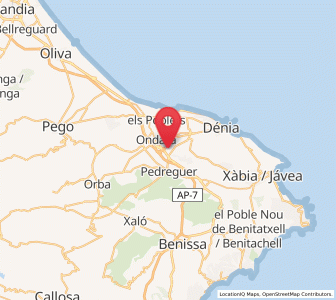 Map of Tosals, Valencia
