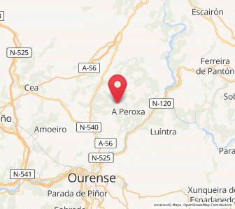 Map of Toubes, Galicia