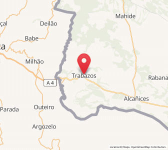 Map of Trabazos, Castille and León