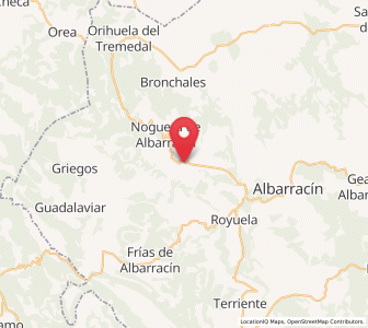 Map of Tramacastilla, Aragon