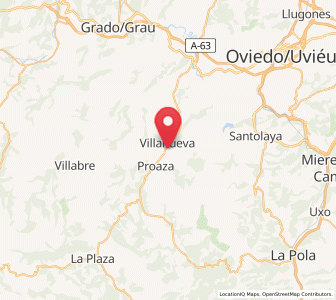Map of Traslavilla, Asturias