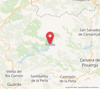 Map of Triollo, Castille and León