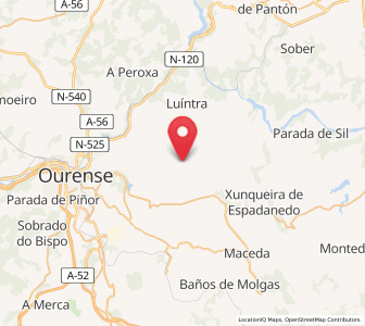 Map of Triós, Galicia