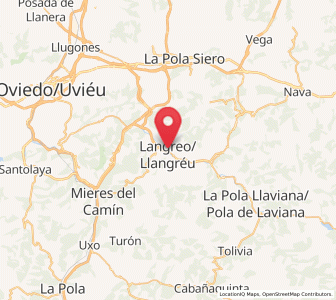 Map of Turiellos, Asturias