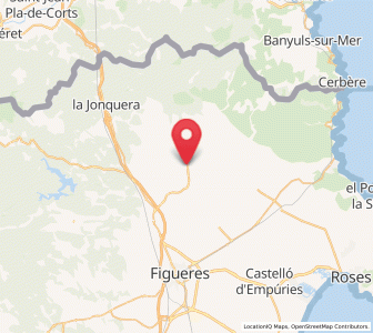 Map of Ullastre, Catalonia