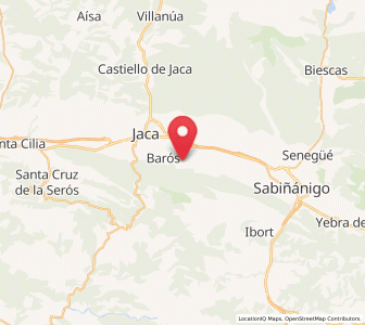 Map of Ulle, Aragon