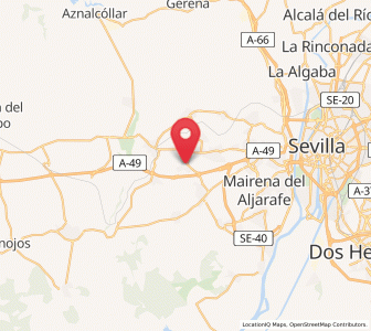 Map of Umbrete, Andalusia