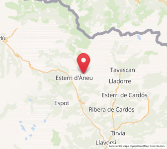 Map of Unarre, Catalonia