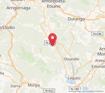 Map of Undurraga, Basque Country