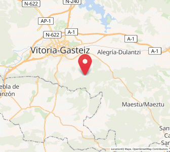 Map of Uribarri Nagusia / Ullibarri de los Olleros, Basque Country